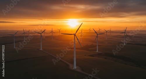 Golden Hour Wind Farm: Harnessing Nature's Energy