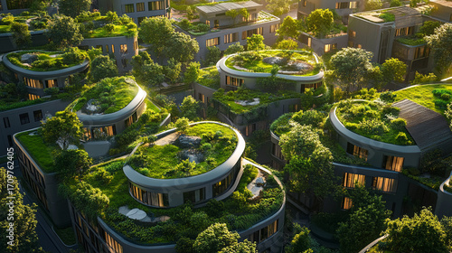 Lush Rooftop Gardens in a Modern City