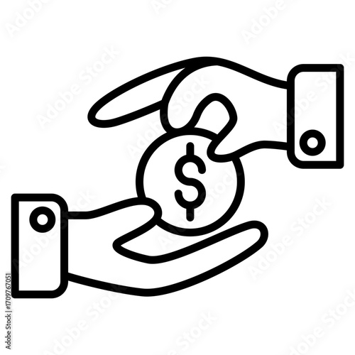 Payment line icon