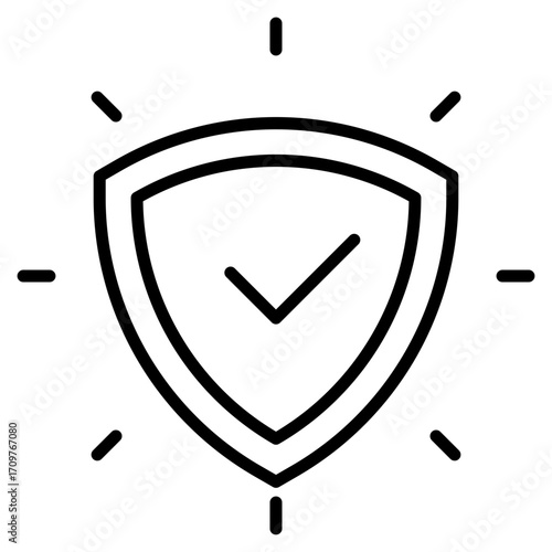 Verified line icon