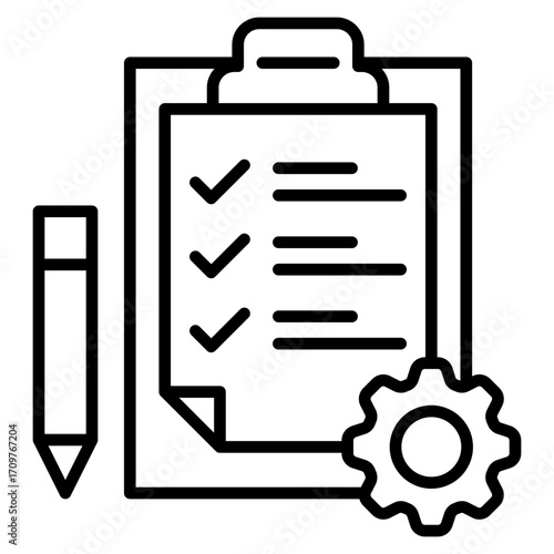 Requirements line icon