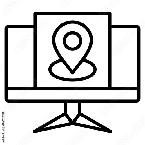 Ip Address line icon