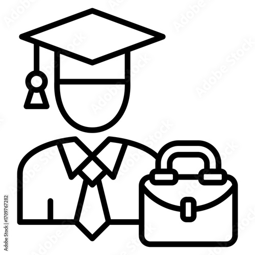 Apprentience line icon