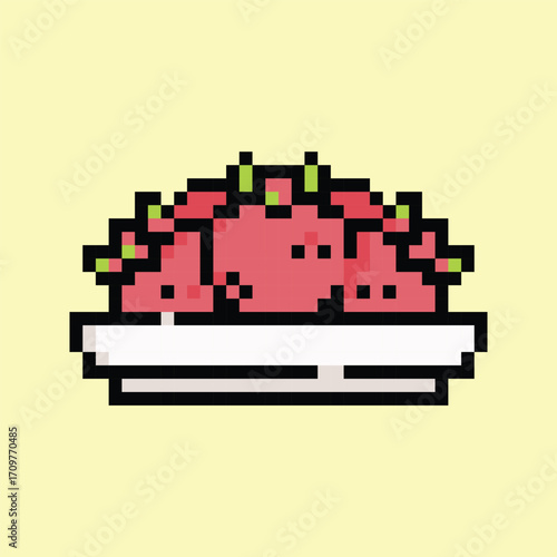 Pixel art vector themed summer with beach, sun, and fun activities elements.Pixel art vector themed summer with beach, sun, and fun activities elements.