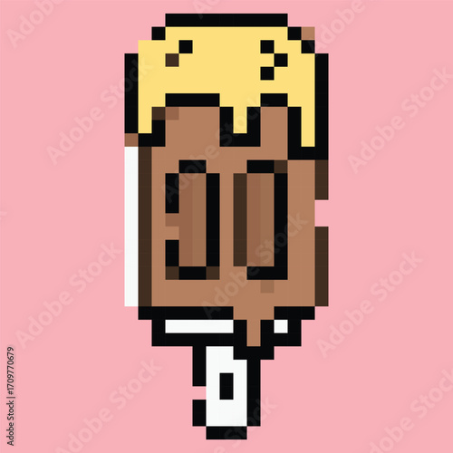 Pixel art vector themed summer with beach, sun, and fun activities elements.Pixel art vector themed summer with beach, sun, and fun activities elements.