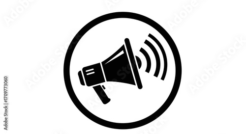 Loudspeaker icon symbolizing important announcement or public speaking