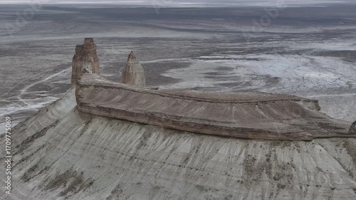 Western Kazakhstan, Mangistau. Ustyurt Plateau. Chalk Mountains of Boszhira.