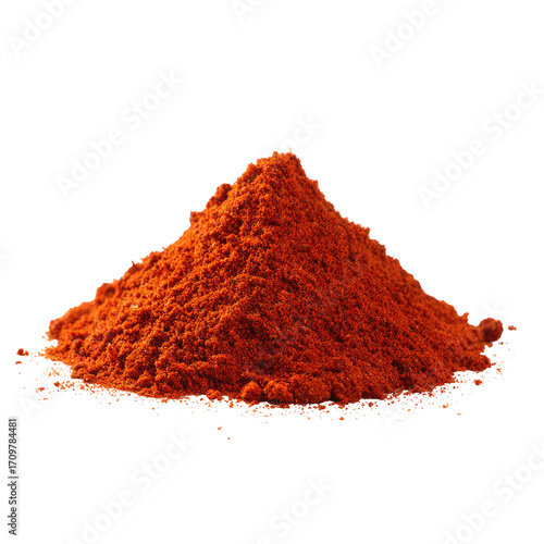 Pile of vibrant orange spice powder