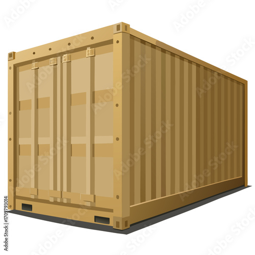 wooden shipping container