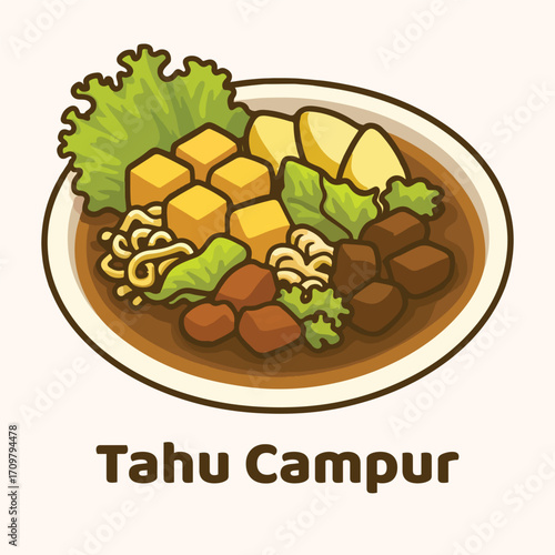 Tahu Campur Indonesian Food