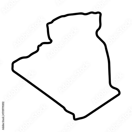 Outline map of Algeria