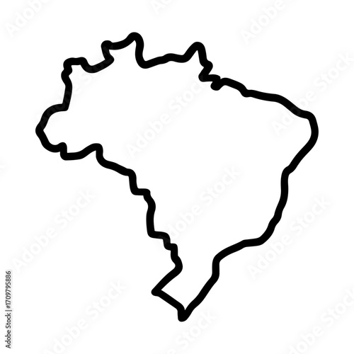 Outline map of Brazil