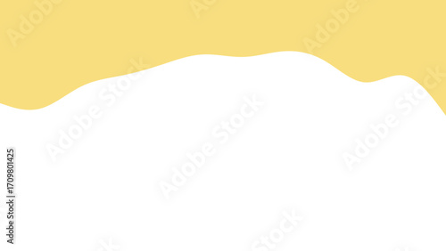 Abstract yellow and white background featuring a smooth, organic wavy shape, ideal for modern design, banners, or text overlays. Clean and vibrant.