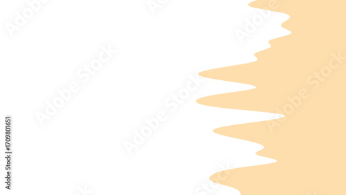 Abstract background with a wavy beige shape on the right, offering clean, minimalist design space for branding or content.