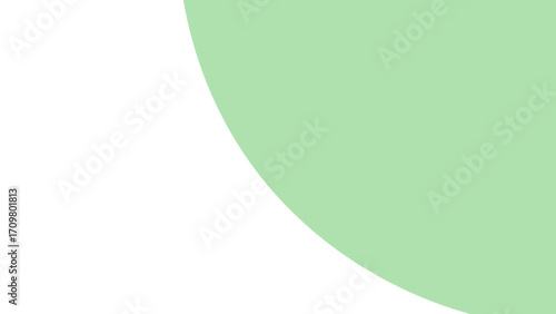 Abstract light green curved shape on a clean white background, creating a minimalist and modern design. Ideal for versatile graphic projects.