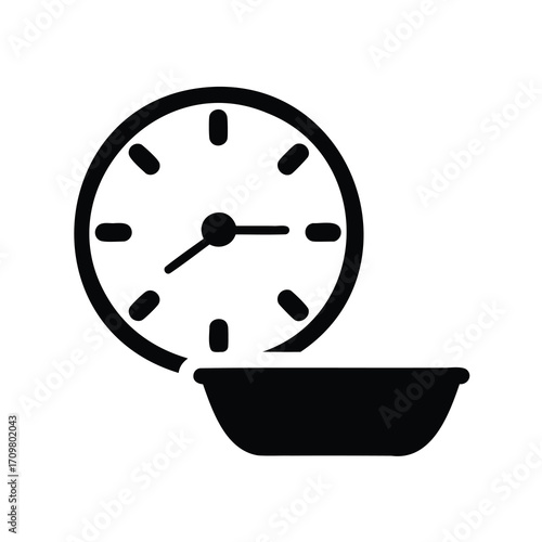 Time to eat healthy concept, food prep, meal time vector design