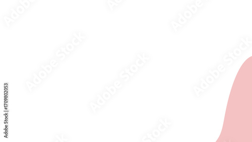 Clean, minimalist background featuring a soft pink, curved abstract shape. Ideal for modern design, branding, presentations, or gentle aesthetic concepts.