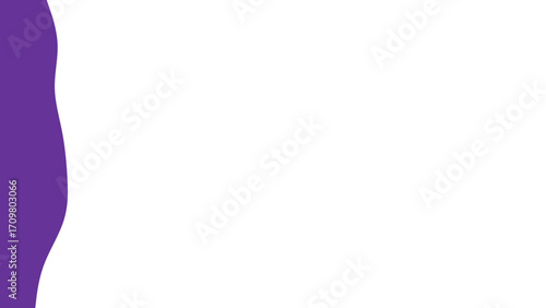 Abstract purple wavy stripe on a clean white background, ideal for modern design projects, presentations, websites, or branding elements. Minimalist graphic.