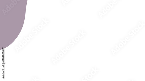 Clean, contemporary white background with a subtle, curved purple-grey design in the top left, perfect for presentations or web layouts.