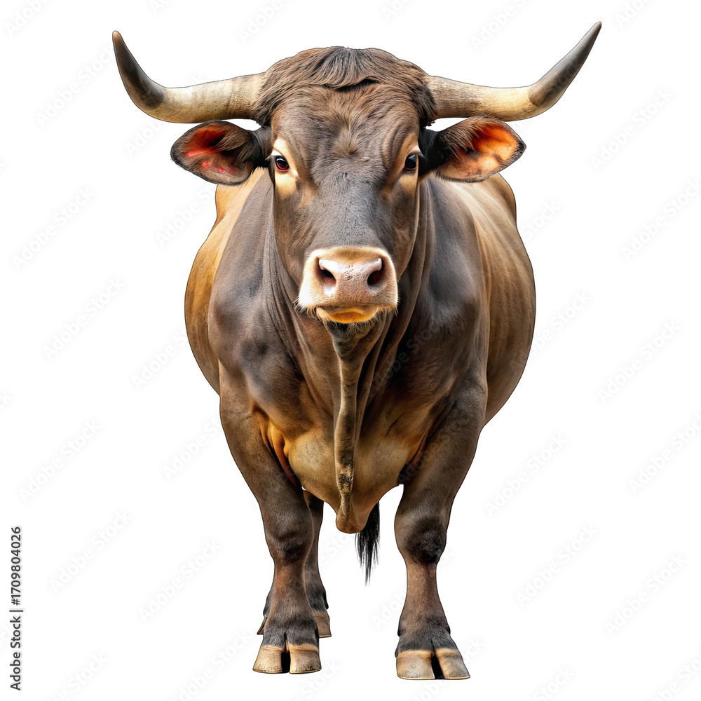 Fototapeta premium cow isolated on white