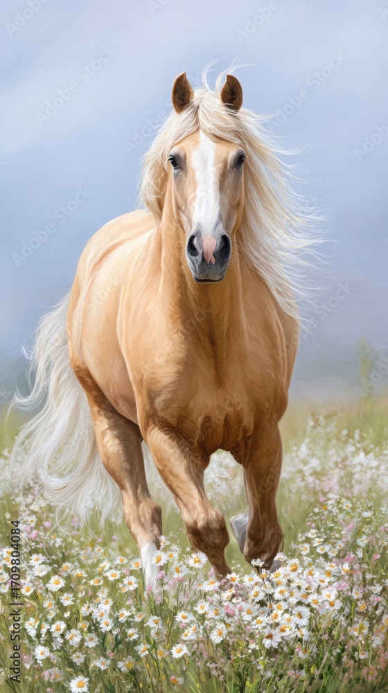 Fototapeta premium horse in the field