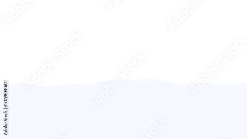 Clean, minimalist abstract background with gentle, soft white waves on a subtle grey base, ideal for winter themes or serene design.