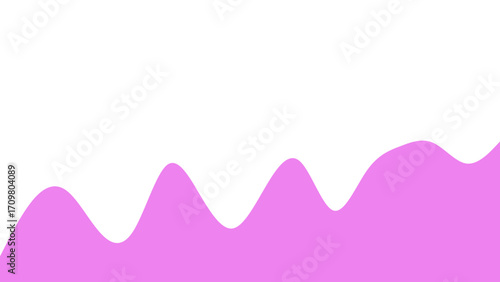 Abstract wavy pink fluid shape on a clean white background, creating a minimalist design with ample copy space. Ideal for modern branding, web design, or presentations.