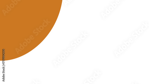 Clean abstract design with a warm orange curved shape on a white background, ideal for modern graphics, backgrounds, or branding.