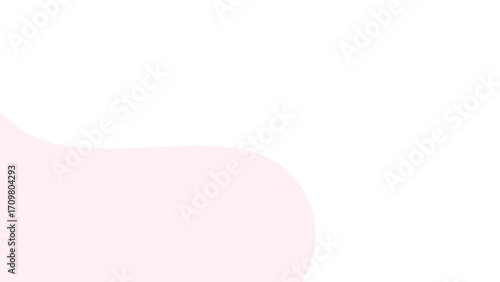 Soft pink abstract curve on a clean white background, creating a gentle and modern minimalist design. Ideal for elegant branding, presentations, or serene digital concepts.