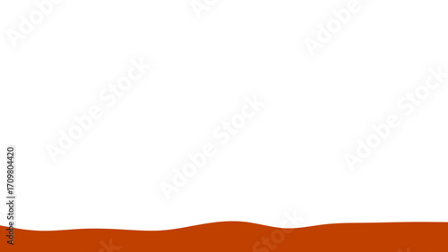 Minimalist white background with a wavy brown border. A clean, modern canvas suitable for text, presentations, digital marketing, or product display.