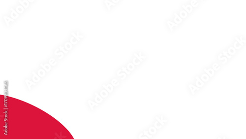 Clean white background with a vibrant red curve, perfect for graphic design, advertising, or minimalist presentations. Modern, versatile, and spacious for text.