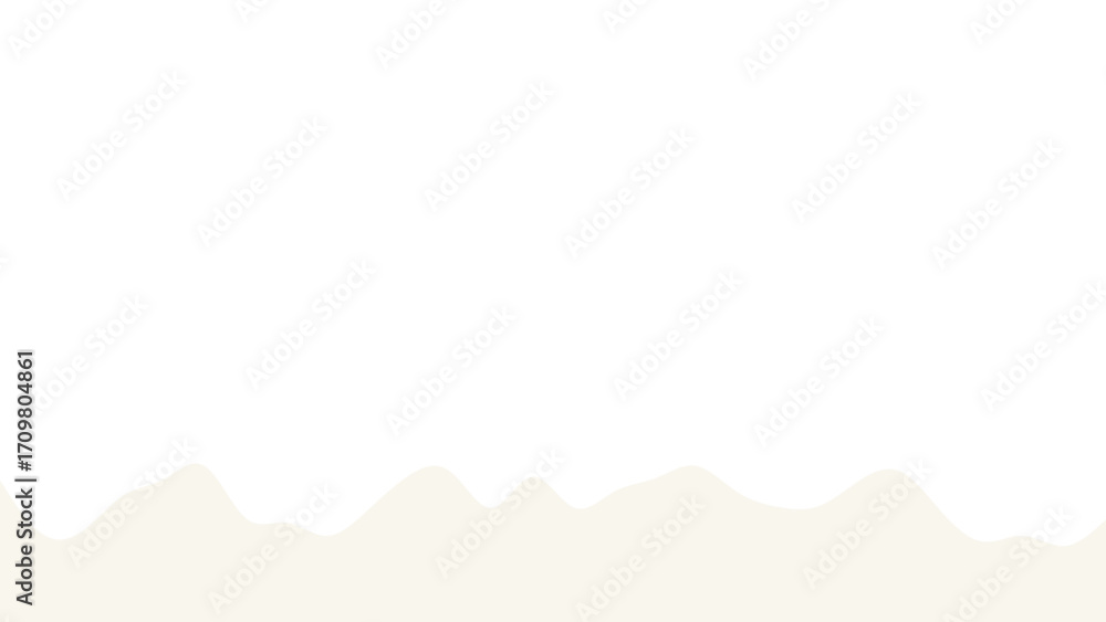 Obraz premium Abstract wavy white and beige liquid splash on a clean background, ideal for dairy, food, or cosmetic product promotions. Fresh and pure concept.