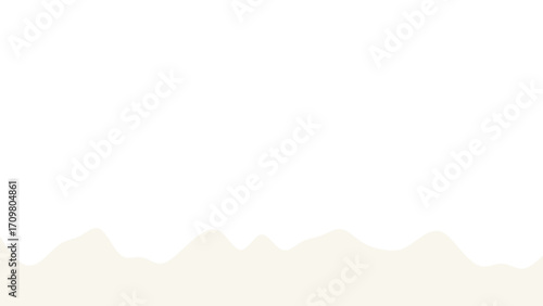 Abstract wavy white and beige liquid splash on a clean background, ideal for dairy, food, or cosmetic product promotions. Fresh and pure concept.