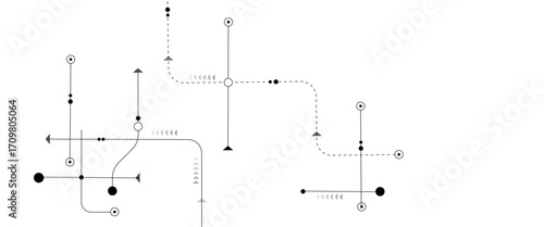 Vector creative idea of modern design with geometric technology background with lines and dots with electronics elements on tech Bg.with lines and dots with electronics elements on tech Bg.