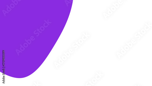 Modern purple abstract curve on a clean white background. Ideal for graphic design, web banners, presentations, or minimalist branding projects.