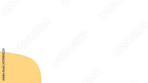 Simple abstract background featuring a smooth, light orange curved shape on a clean white surface, ideal for design, text, or modern presentations.