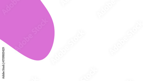 Modern abstract magenta organic shape on a clean white background. Ideal for graphic design, presentations, and branding. Minimalist and versatile.