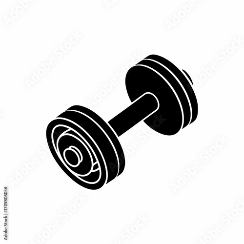 creative details dumbbells icon vector Illustration