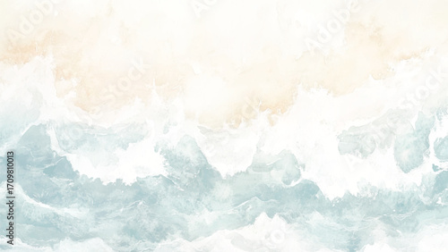 Abstract watercolor art background template. green and brown watercolor backdrop empty space for text, banner, presentation or product display graphic design