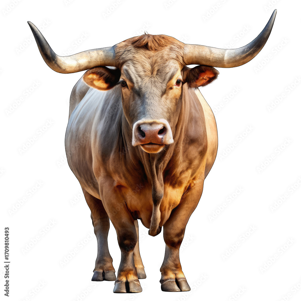 Fototapeta premium cow isolated on white