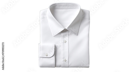 Folded white dress shirt (3)