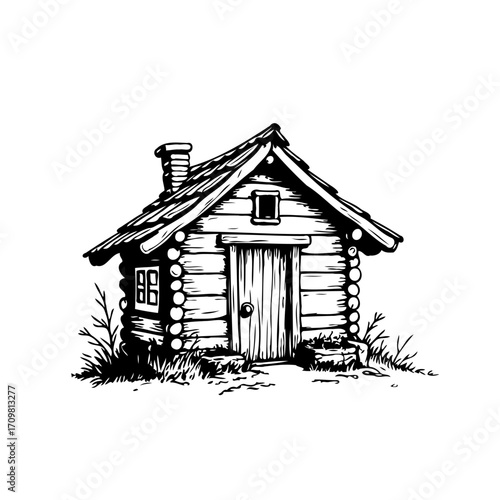 Quaint timber cabin nestled away a rural escape rustic charm and a simple lifestyle beckons