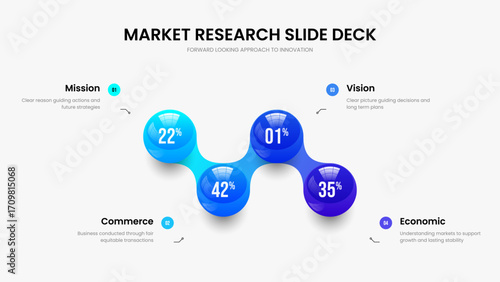 Sales Plan Four Element Infographic Slideshow Template. Elegant Growth Presentation Design Vector Illustration. Minimalist Planning 4 Option Graph Frame Layout.