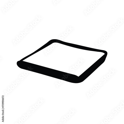 tablet computer isolated on white