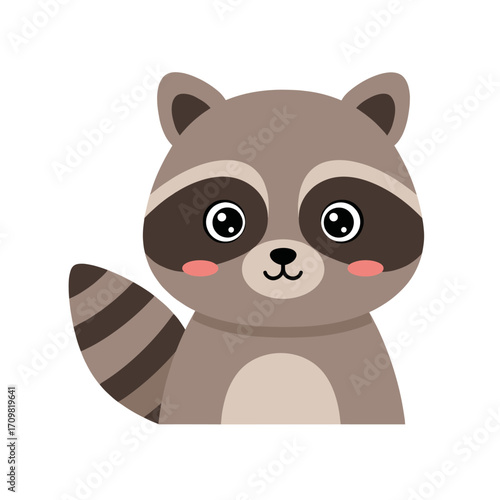 Cute Vector of Racoon