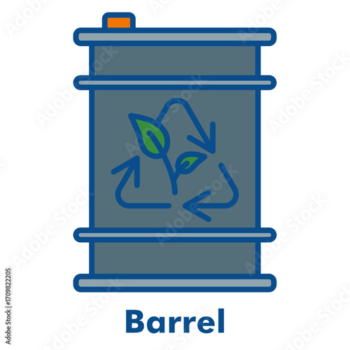 Barrel Line Color Icon Style