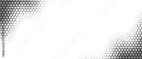 triangle geometric pattern, abstract triangle background. Halftone triangles pattern. Abstract geometric gradient background.