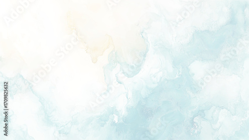 Sky blue Aquarelle paint paper textured canvas element, hand drawn watercolor illustration, painting soft blue textured on wet white paper, Light sky blue brush painted watercolor background.