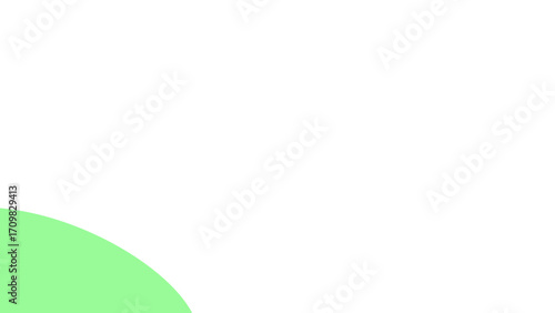 Clean, minimalist design featuring a light green quarter circle on a white background, ideal for abstract concepts, branding, or modern graphic design.