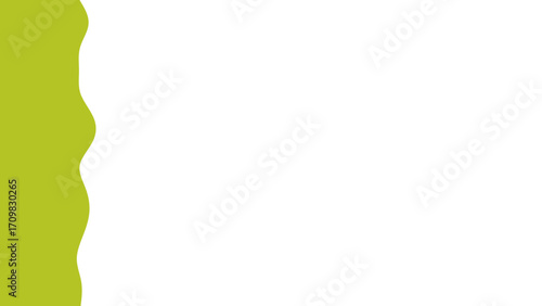 Simple lime green wavy border on a clean white background, ideal for presentations, websites, or promotional materials. Fresh, organic, and modern design.